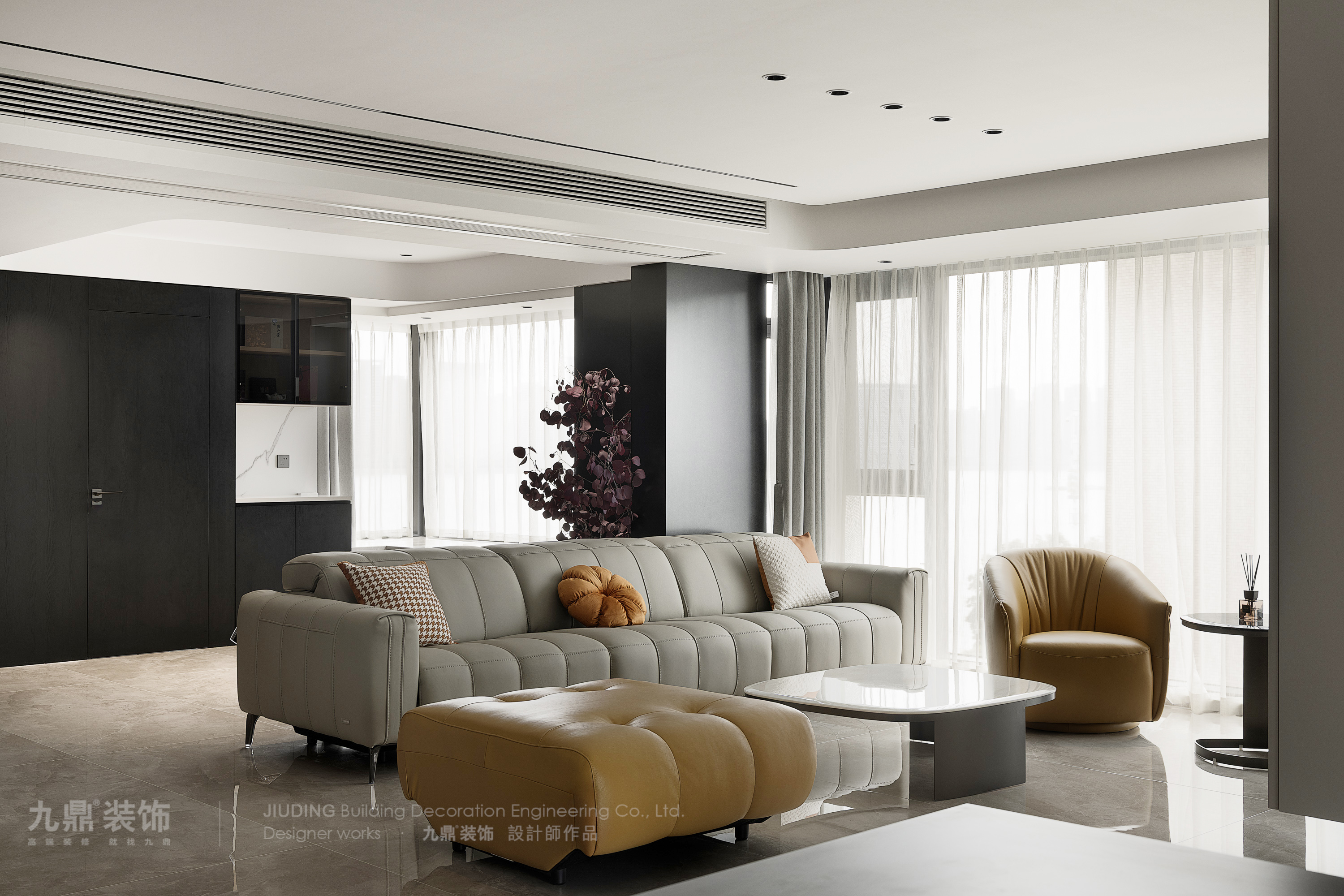 杭州復興南苑180㎡意式現(xiàn)代裝修案例