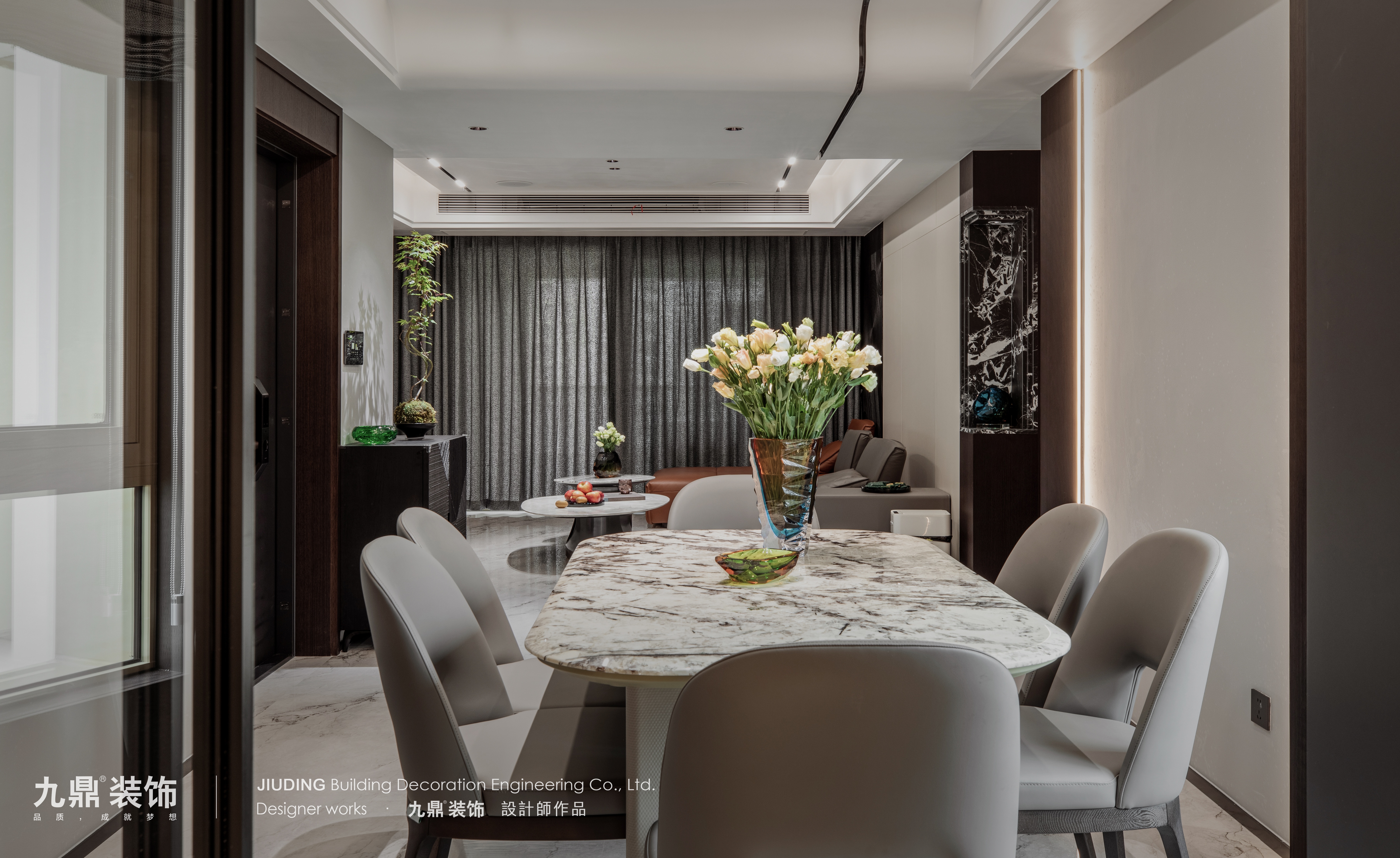 杭州創(chuàng)世邸150㎡意式現(xiàn)代裝修案例