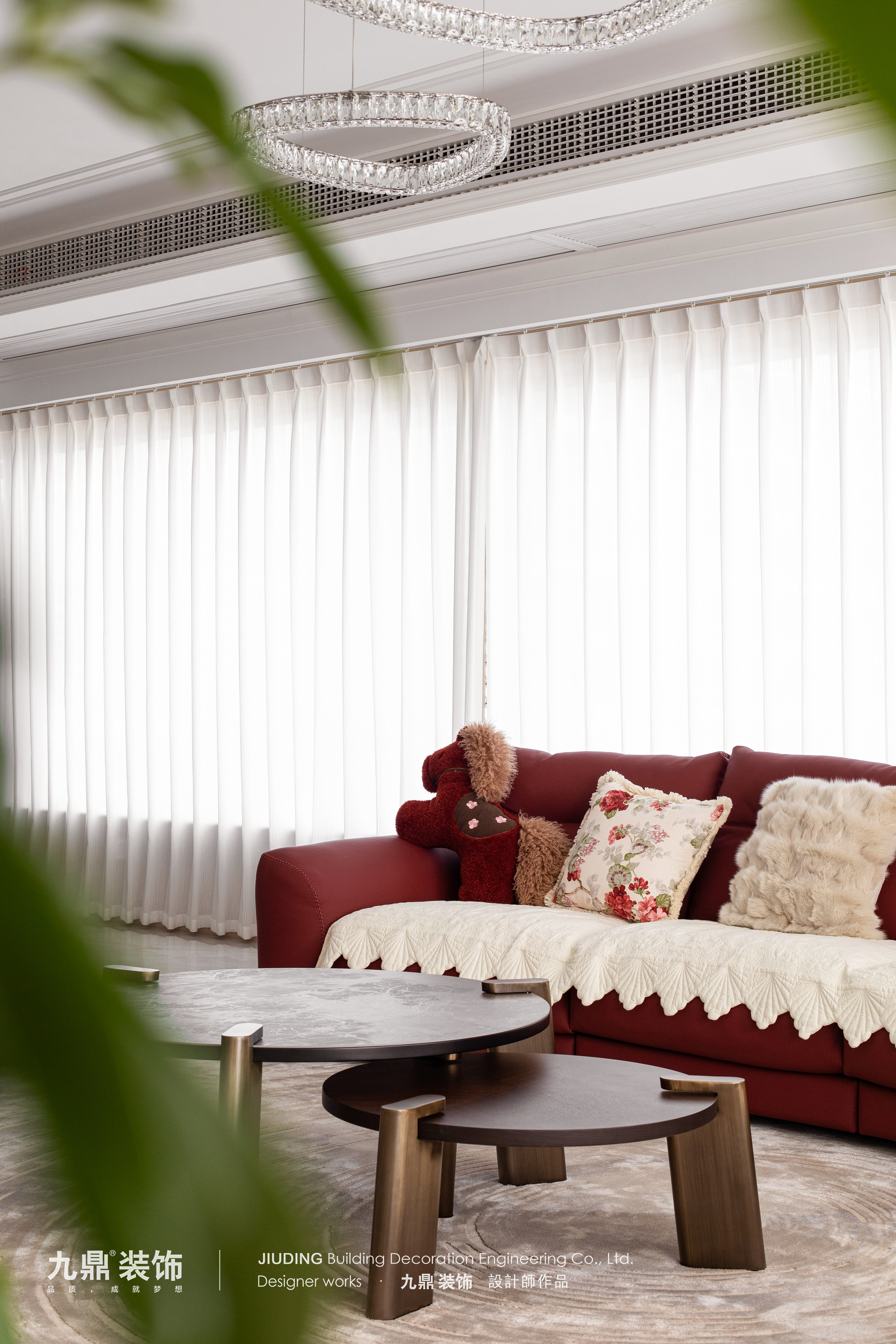 杭州東傲城300㎡輕法式裝修案例